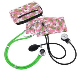 Prestige Medical 786511248147 Aneroid Sphygmomanometer/sprague-rappaport Kit Llamas Pink
