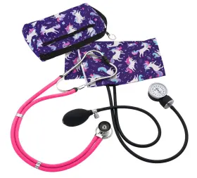 Prestige Medical 786511248178 Aneroid Sphygmomanometer/sprague-rappaport Kit Unicorns Violet