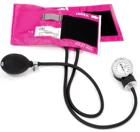 Prestige Medical 786511249328 Premium Adult Aneroid Sphygmomanometer Pink