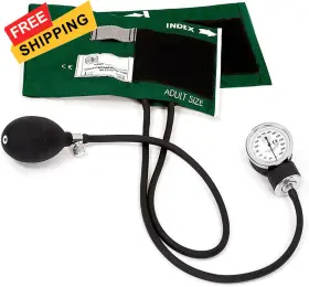 S82-hun Prestige Medical Premium Adult Aneroid Sphygmomanometer Hunter Green