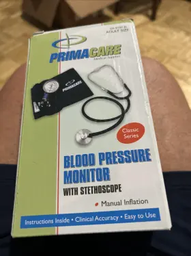 Ds9197 Primacare Blood Pressure Monitor With Stethoscope Manual Inflation Adult Size