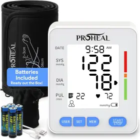 Proheal 726084570627 Blood Pressure Monitor For Home Use With Large Upper Arm Cuff - Automatic Talkin