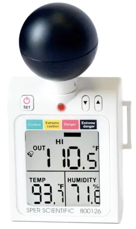 Proxxi 313115928986 Wearable Wbgt Heat Stress Monitor With Safety Indicator Display
