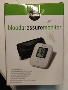 Publix 041415076785 Blood Pressure Monitor Upper Arm Cuff Fits Arms 8.7 Inch To 16.5