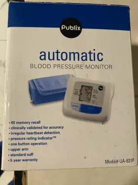 Ua-631p Publix New Automatic Blood Pressure Monitor Never Used