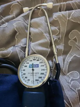 Tyl251ms Relion Blood Pressure Monitor Sphygmomanometer Blue Glass With Bag #2
