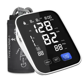 Rgdood 704090588874 Automatic Upper Arm Blood Pressure Monitor Dual User 2x90 Memories Digital B
