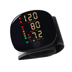 U631 Rgdood Rechargeable Wrist Blood Pressure Monitor With Voice Broadcast Dual User Blo