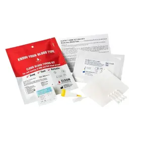 Right For Your Type 892165002230 Original Eldon Home Blood Typing Kit Abo And Rhd - Set Of 2 Kits Exp 3/28/25 #3