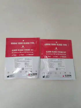 Right For Your Type 892165002230 Original Eldon Home Blood Typing Kit Abo And Rhd - Set Of 2 Kits Exp 3/28/25