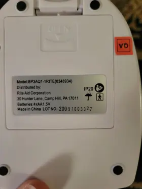 Bp3aq1 Rite Aid Blood Pressure Monitor Model Medium Cuff 9.5-13.25 #3