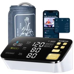 Runstar Bp-201 Smart Blood Pressure Monitor For Home Use With Wide Upper Arm
