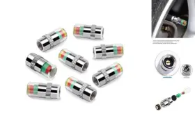 Safelife Bra-2.2 8pcs 2.2bar 32psi Car Tire Pressure Monitor Valve Stem Caps 2.2 Bar