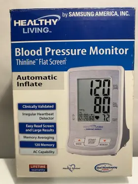 Bva-2007 Samsung Nos Healthy Living Blood Pressure Monitor Thinline Flat Screen
