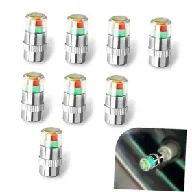 Sdidzad Dadmpn1 Car Tire Pressure Monitor Valve Stem Caps 2.4bar 36psi 8 Pcs Silver