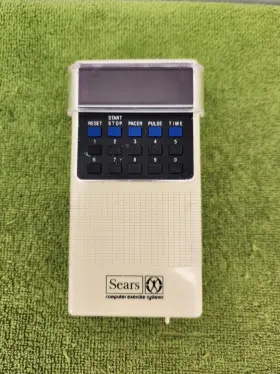 10078 Sears Digital / Electronic Exercise Pulse Monitor Control Unit Only Tested Works
