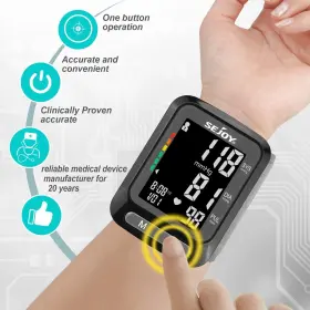 5651 Sejoy Digital Wrist Blood Pressure Monitor Automatic Bp Machine Heart Rate Detection #2