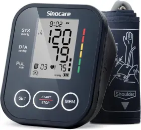 Arm-30e Shenzhen Aoj Medical Technology Co. Ltd. Sinocare Blood Pressure Monitor Upper Arm Monitors For Home Use