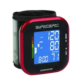01-508 Smartheart Adult Cuff Wrist Digital Blood Pressure Monitor Black Device