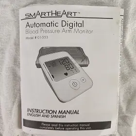 01-553 Smartheart Automatic Digital Blood Pressure Arm Monitor Model Works #2