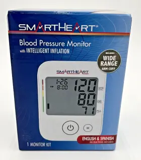 01-553np Smartheart Blood Pressure Monitor With Intelligent Inflation - Wide Cuff