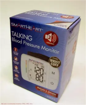 Smartheart 845717010375 Blood Pressure Monitor Adult Wrist Cuff