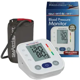 Smartheart 845717011013 Blood Pressure Monitor Wide Range Arm Cuff 2-person Memory 198 Total Re
