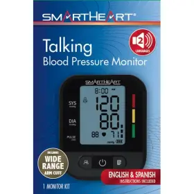Smartheart 845717011563 Talking Blood Pressure Monitor 2 Person Memory English Spanish