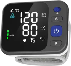 Aoj-35e Sourt Blood Pressure Monitor Backlit Display Adjustable Cuff Dual User 2x99 Reading