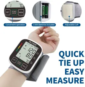 Sumee 684569360654 Wrist Monitor Automatic Bp Machine With Large Backlit Display Heart Rate Moni #3
