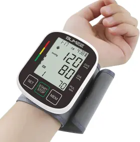 Sumee 684569360654 Wrist Monitor Automatic Bp Machine With Large Backlit Display Heart Rate Moni