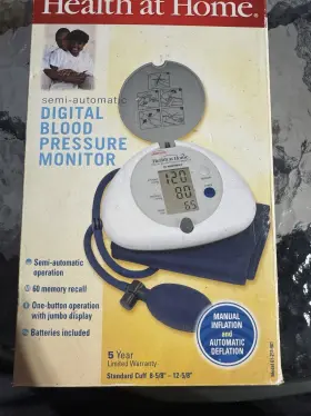 Sunbeam 61-268-001 Health At Home Semi-auto Digital Bp Monitor