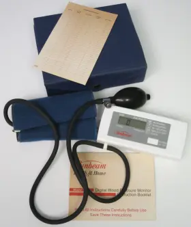 7621 Sunbeam Digital Blood Pressure Monitor In Original Box Model Tested Working
