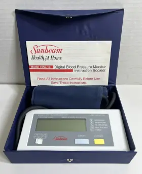 7650-10 Sunbeam Vintage Model Digital Blood Pressure Monitor Tested Working