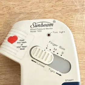 7655-10 Sunbeam Finger Blood Preassure Monitor Model #3