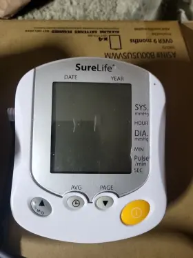 Sl-ba202v Surelife Sure Life Talking Arm Blood Pressure Monitor Fully Automatic Lcd Display