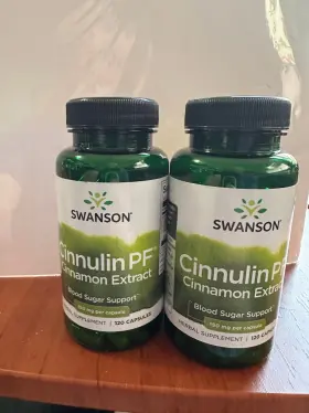Swu234 Swanson Cinnulin Pf Cinnamon Extract Herbal Supplement 120 Caps 150mg Each