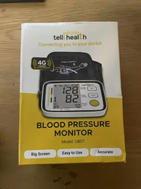 U807 Telli Health Arm 4g Blood Pressure Monitor Model