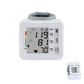 Topbomed 742686685330 Electronic Monitor Wrist 2x99 Reading Memory For Adults Bp Moni