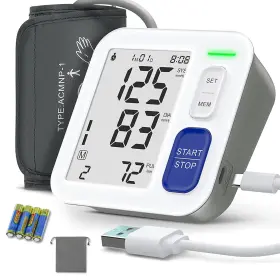 Ttmall 755745610617 Blood Pressure Monitors For Home Use Upper Arm Bp With Adjustable Large Cuff