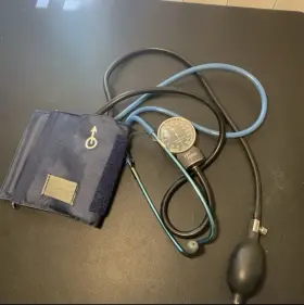 Bin-10 Tycos Vintage Jewel Movement Sphygmomanometer Blood Pressure Cuff