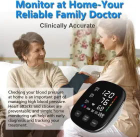 U81v Union Technology 2pcs Upper Arm Electronic Blood Pressure Monitor Digital Automatic Heart Rate #2