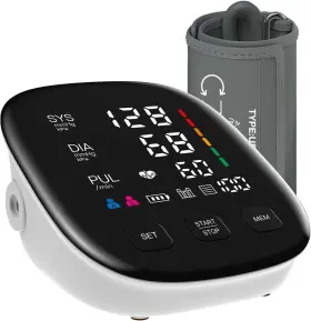 U81v Union Technology 2pcs Upper Arm Electronic Blood Pressure Monitor Digital Automatic Heart Rate