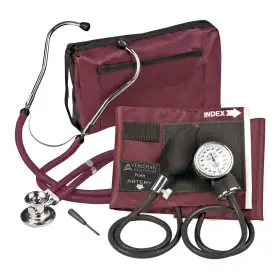02-12604 Veridian Red Reusable Aneroid / Stethoscope Set 1 Each