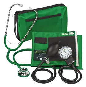 Veridian Healthcare 845717000512 Prokit Aneroid Sphygmomanometer With Dual-head Scope Adult Hunter Gr