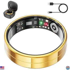 B0fl6mdvvl Visit The Mingtawn Store Smart Ring For Men And Women With Charging Case Lifetime Free App Subscription