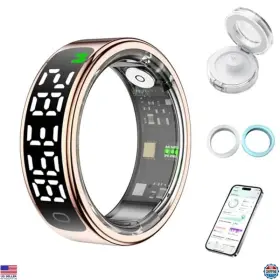 B0fjf7z3kr Visit The Pnndsst Store Smart Health Ring - Advanced Fitness Tracker For Ios And Android Monitors Heart