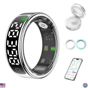 B0fjl88ryv Visit The Pnndsst Store Smart Health Ring For Women Men Fitness Tracker Ios Android