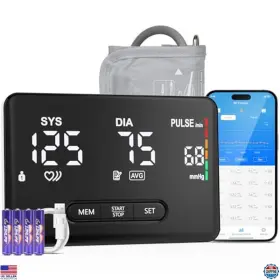 Fdbp-a7b Visit The Zoetouch Store Bluetooth Blood Pressure Monitor Upper Arm Cuff Led Screen App Compatible