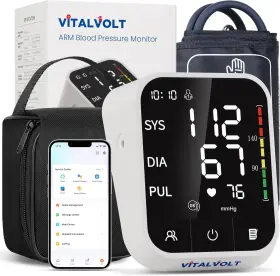 Vitalvolt A30c Automatic Digital Blood Pressure Monitor With Large Adjustable Arm Cuff